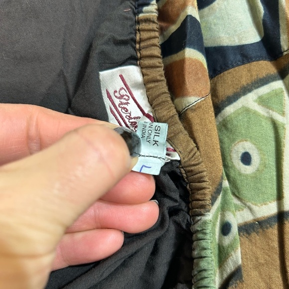 Vintage Sterling Styles Asymmetrical Abstract Adjustable Length Midi Skirt SZ L - Picture 15 of 16